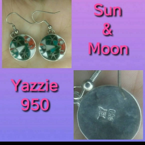 Yazzie Sun & Moon Earrings - Picture 7 of 7